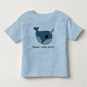 Punny Narwhal Kleinkind T-shirt