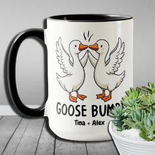 Punny Niedlich Goose Bumps Funny Animal Pub Lover Tasse