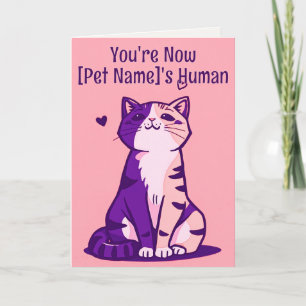 Punny Pet Katze besitzt jetzt Mensch Karte