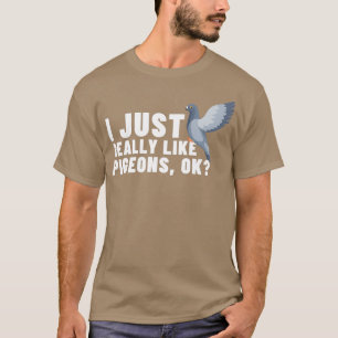Punny Pigeon Bird Lovers Comic T-Shirt