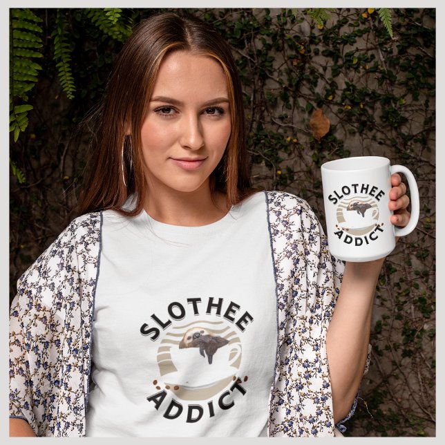 Punny Sloth und Coffee Loops T-Shirt (Von Creator hochgeladen)