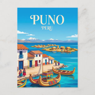 Puno Peru Postkarte