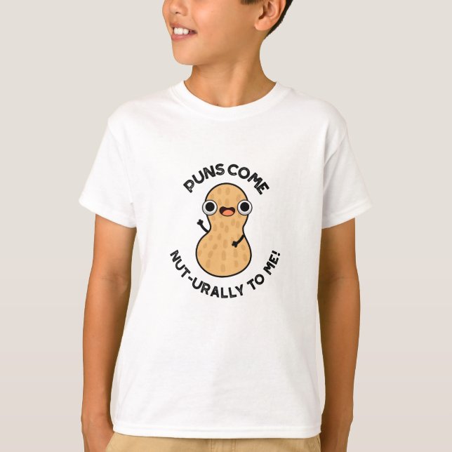 Puns Come Nut urally To Me Funny Nut Pun T-Shirt (Vorderseite)