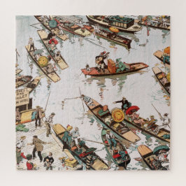 Punt-Boote an der Themse London von Tony Sarg Puzzle
