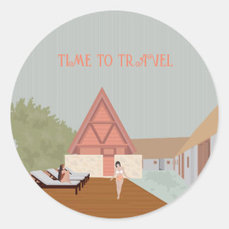 Punta Caliza Holbox, casa de vacaciones, viajar Runder Aufkleber