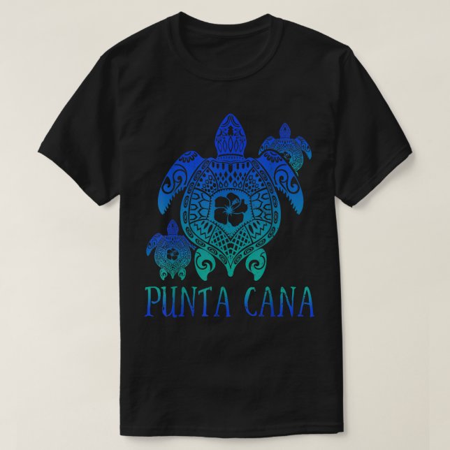 Punta Cana 2022 Dominikanische Meeresschildkröten  T-Shirt (Design vorne)