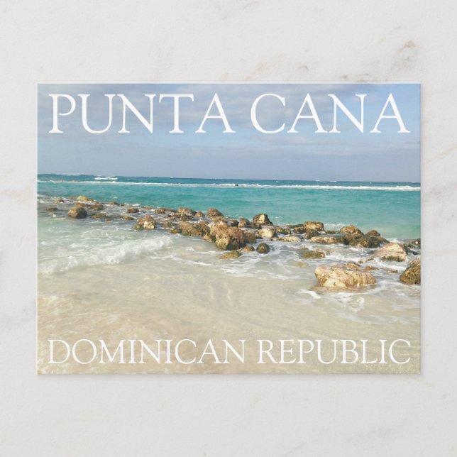 Punta Cana Beach and Waves Postkarte (Vorderseite)