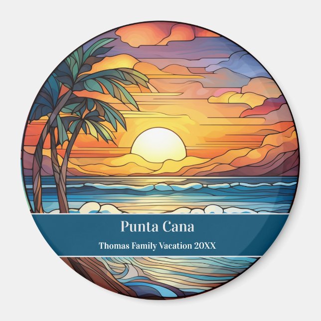 Punta Cana Beach Vacation Magnet (Vorne)