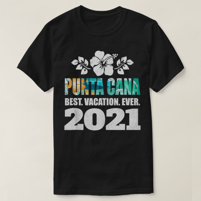 Punta Cana Best Vacation Ever 2021 Souvenir Tank T (Design vorne)