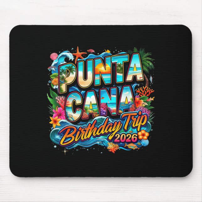 Punta Cana Birthday Trip 2026 Making Memories  Mousepad (Vorne)