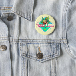 Punta Cana Caribbean Dominikanische Republik Retro Button