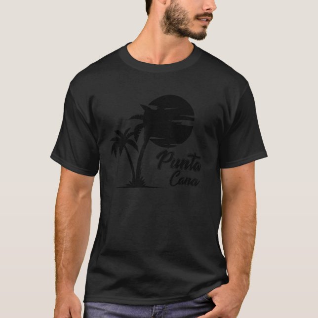Punta Cana Cool Dainty Beach Lovers Geschenk T-Shirt (Vorderseite)