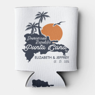 Punta Cana Custom Navy Hochzeit Minimalistische Ka Dosenkühler