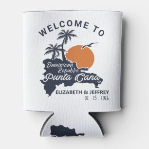Punta Cana Custom Navy Hochzeit Minimalistische Ka Dosenkühler