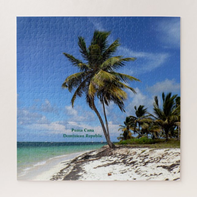 Punta Cana, Dominican Republic, coconut palm tree Puzzle (Vertikal)