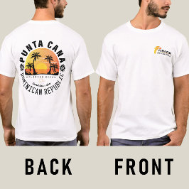 Punta Cana Dominican Retro Sunset Souvenir 60er T-Shirt