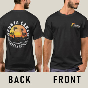 Punta Cana Dominican Retro Sunset Souvenir 60er T-Shirt