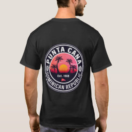 Punta Cana Dominican Retro Sunset Souvenirs 60er T-Shirt