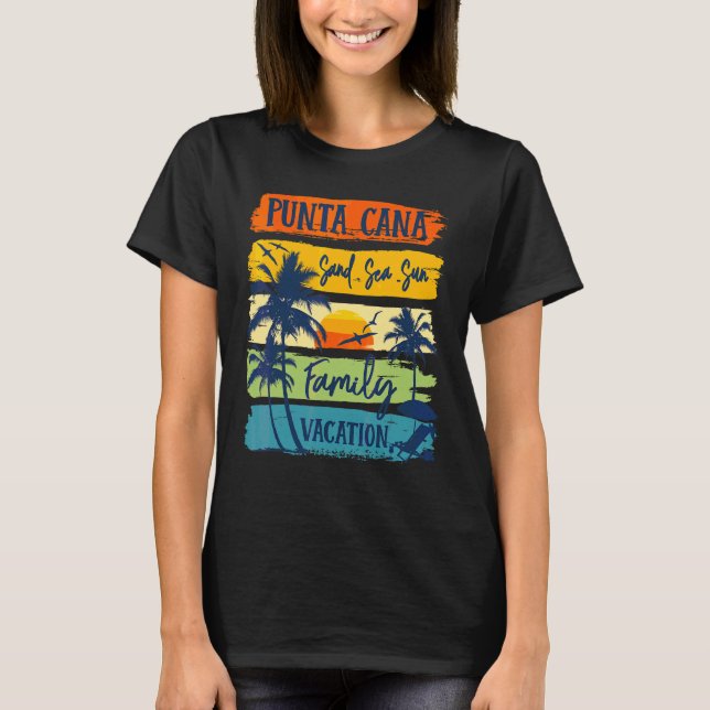 Punta Cana Dominican Vacation 2022 Matching Family T-Shirt (Vorderseite)