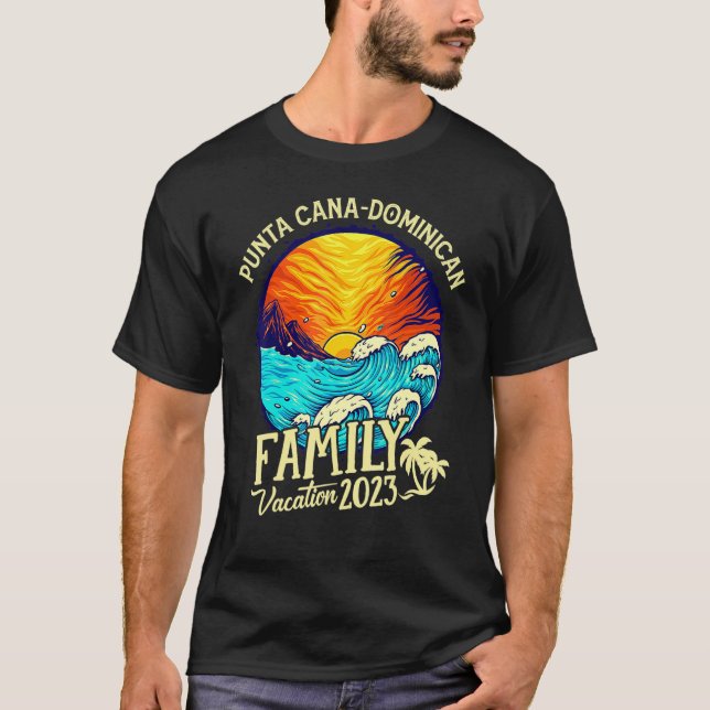 Punta Cana Dominican Vacation 2023 Matching Family T-Shirt (Vorderseite)