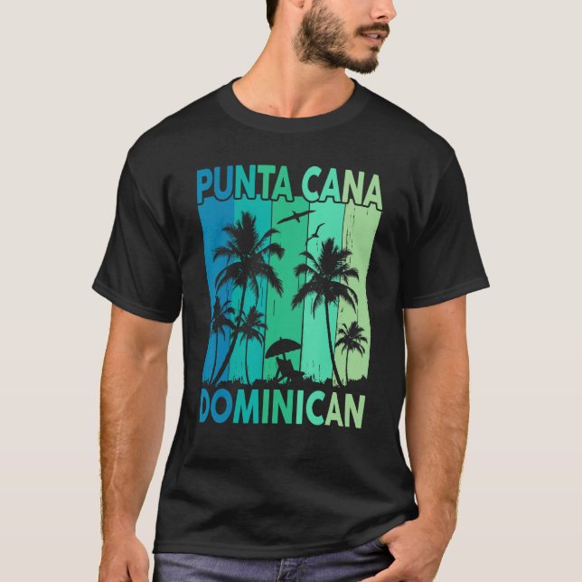 Punta Cana Dominican Vacation Shirt Palm Tree Beac (Vorderseite)