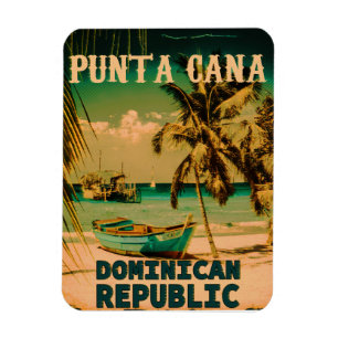 Punta Cana Dominican - Vintager Souvenir 80er Magnet
