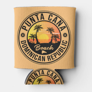 Punta Cana Dominikanische Palme Strand Vintage Can Dosenkühler