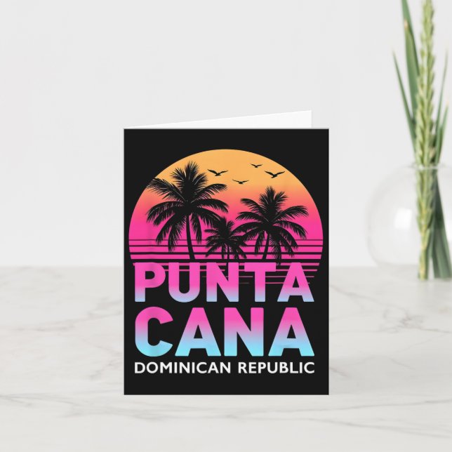 Punta Cana Dominikanische Republik Beach Ferien Fa Karte (Vorderseite)