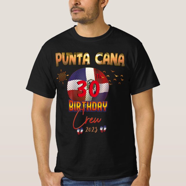 Punta Cana Dominikanische Republik Birthday Matchi T-Shirt (Vorderseite)