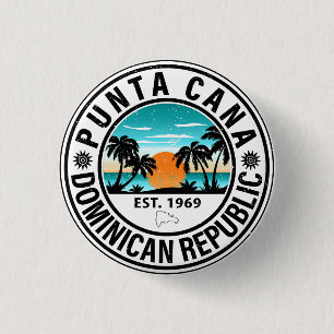 Punta Cana Dominikanische Republik Familie Souveni Button