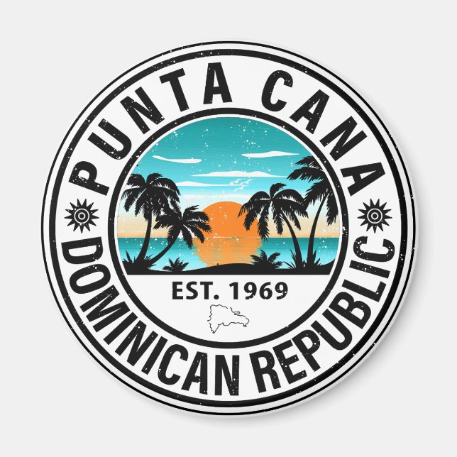 Punta Cana Dominikanische Republik Familie Souveni Magnet (Vorne)