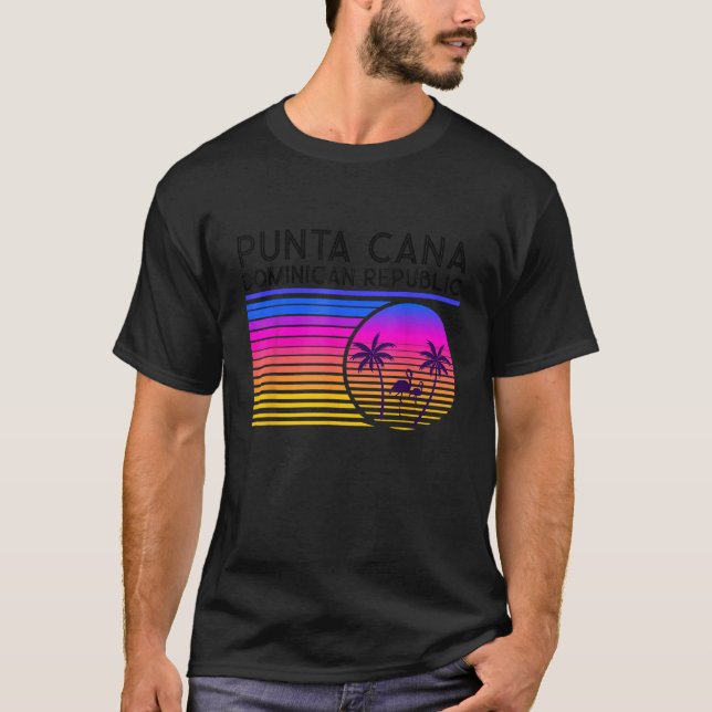 Punta Cana Dominikanische Republik Familie Souveni T-Shirt (Vorderseite)