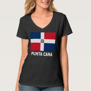 Punta Cana Dominikanische Republik Flaggenemblem E T-Shirt