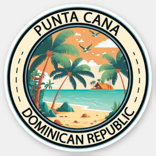 Punta Cana Dominikanische Republik Hut Abzeichen Aufkleber