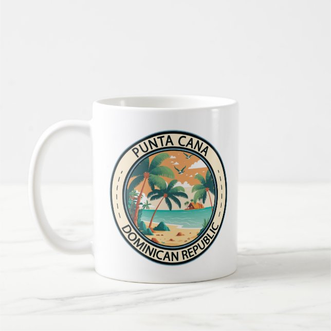 Punta Cana Dominikanische Republik Hut Abzeichen Kaffeetasse (Links)