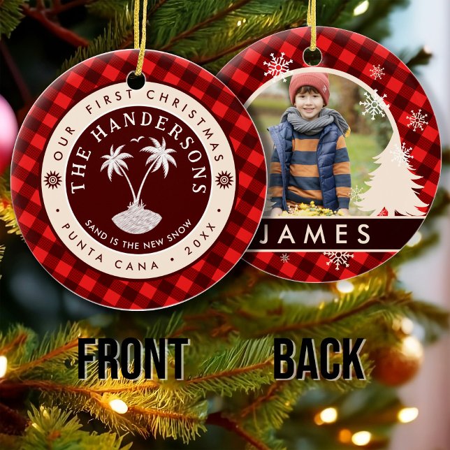 Punta Cana Dominikanische Republik Palme Tree Souv Keramik Ornament (Von Creator hochgeladen)