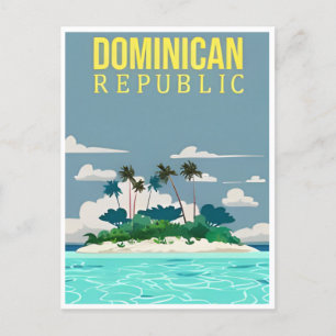 Punta Cana Dominikanische Republik Reise Kunst Vin Postkarte