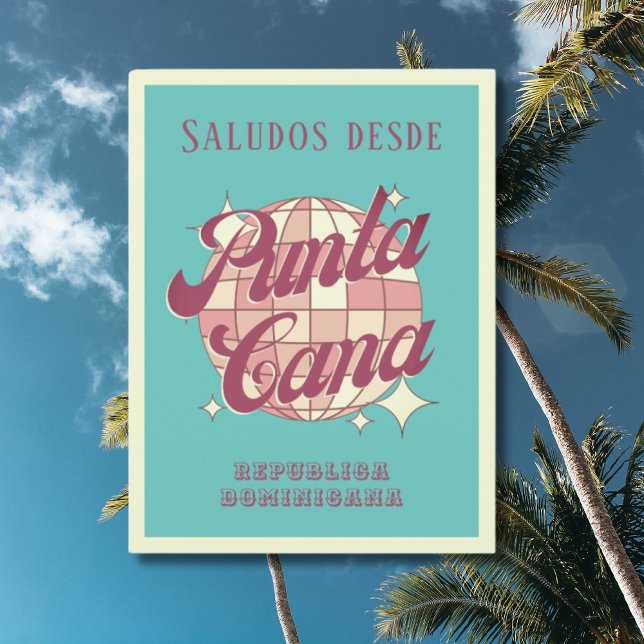 Punta Cana Dominikanische Republik Retro Postkarte (Von Creator hochgeladen)
