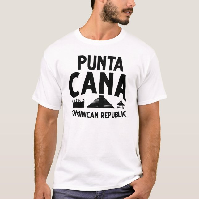 Punta Cana Dominikanische Republik Stadt Skyline K T-Shirt (Vorderseite)
