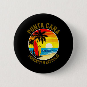 Punta Cana Dominikanische Republik Strand Sonnenun Button
