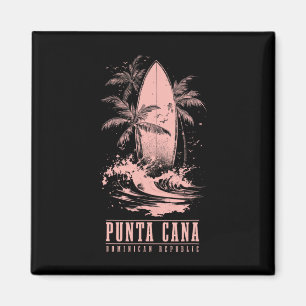 Punta Cana Dominikanische Republik Surfen Vintage- Magnet