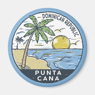 Punta Cana Dominikanische Republik Vintag Magnet