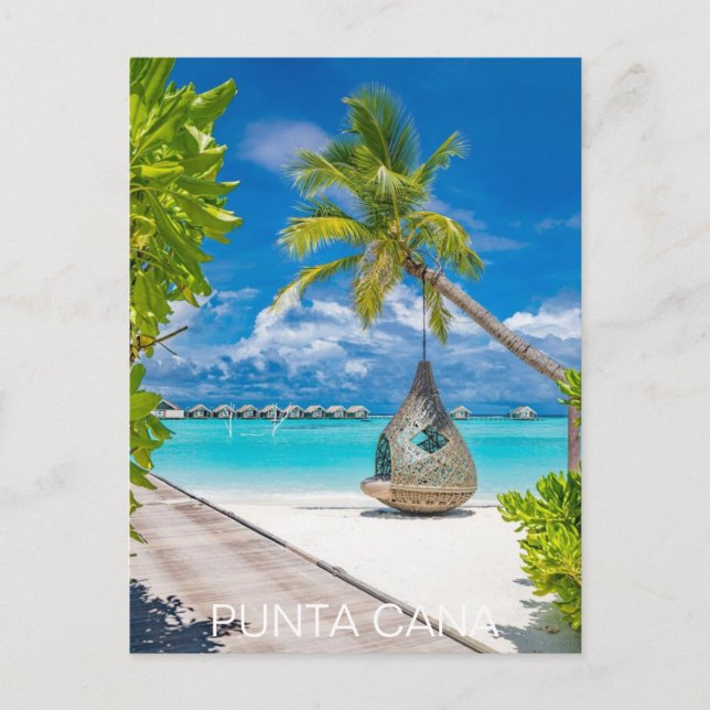 Punta Cana Dominikanische Republik Vintag Postkarte (Vorderseite)