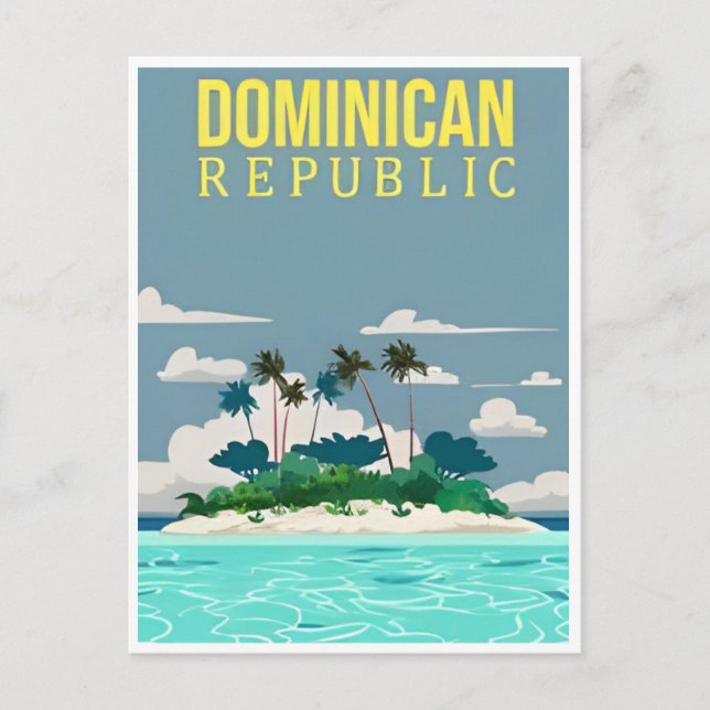 Punta Cana Dominikanische Republik Vintag Postkarte (Vorderseite)
