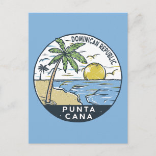 Punta Cana Dominikanische Republik Vintage Postkarte