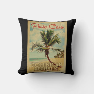 Punta Cana Dominikanische Republik-Vintage Reise Kissen