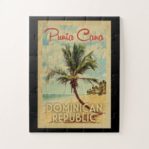 Punta Cana Dominikanische Republik Vintage Travel Puzzle