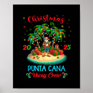 Punta Cana Dominikanische Republik Weihnachtskreuz Poster