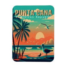 Punta Cana DR. Retro Flamingos Souvenir 1950er