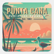 Punta Cana DR. Retro Seagull Souvenir 1950er